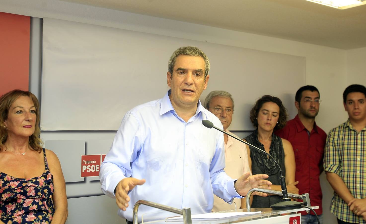 Julio Villarrubia presenta su candidatura a la Secretaría General del PSOE de Castilla y León en Palencia