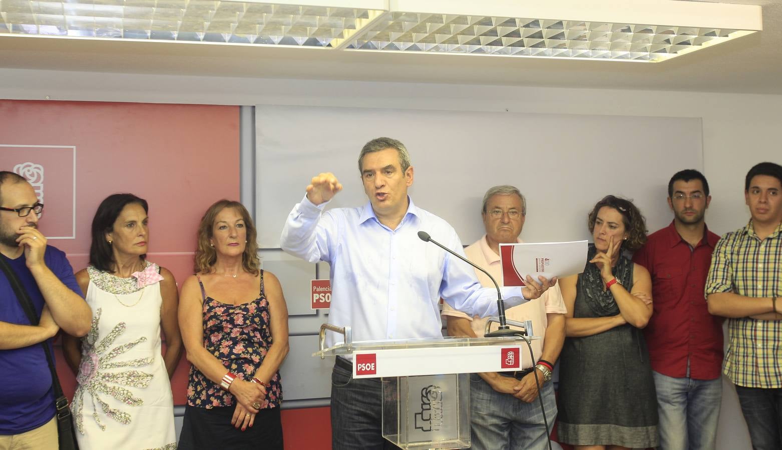 Julio Villarrubia presenta su candidatura a la Secretaría General del PSOE de Castilla y León en Palencia