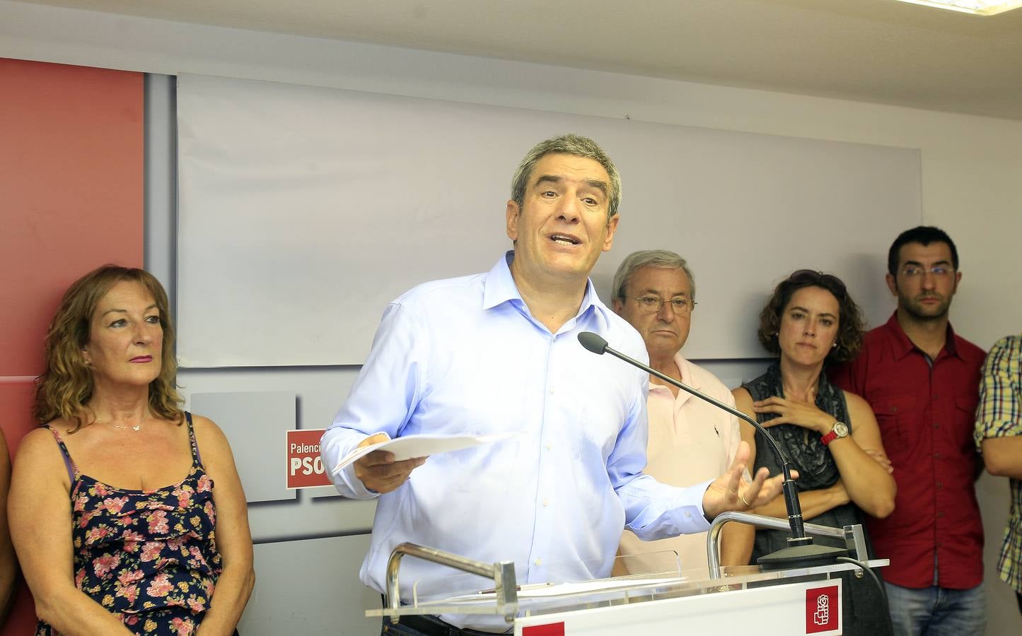 Julio Villarrubia presenta su candidatura a la Secretaría General del PSOE de Castilla y León en Palencia