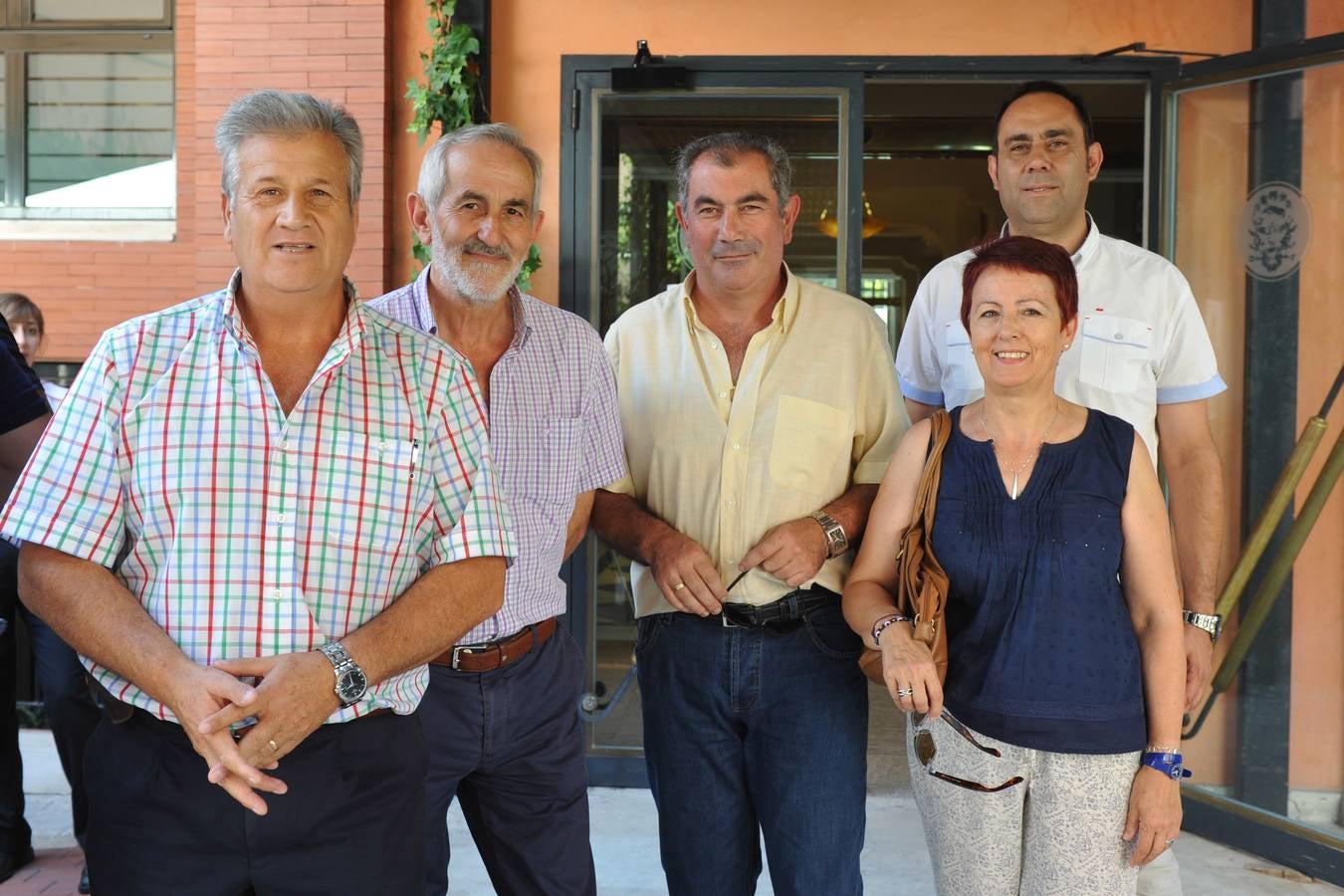 Los representantes de UPA Julio López, Matías Llorente, Aurelio González, María Luisa Pérez y Valentín Martínez.