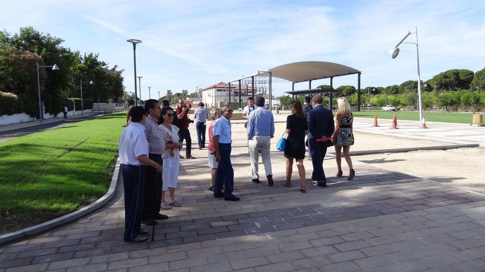 Nuevo paseo en el Pinar de Antequera contruido en los terrenos liberados del tren