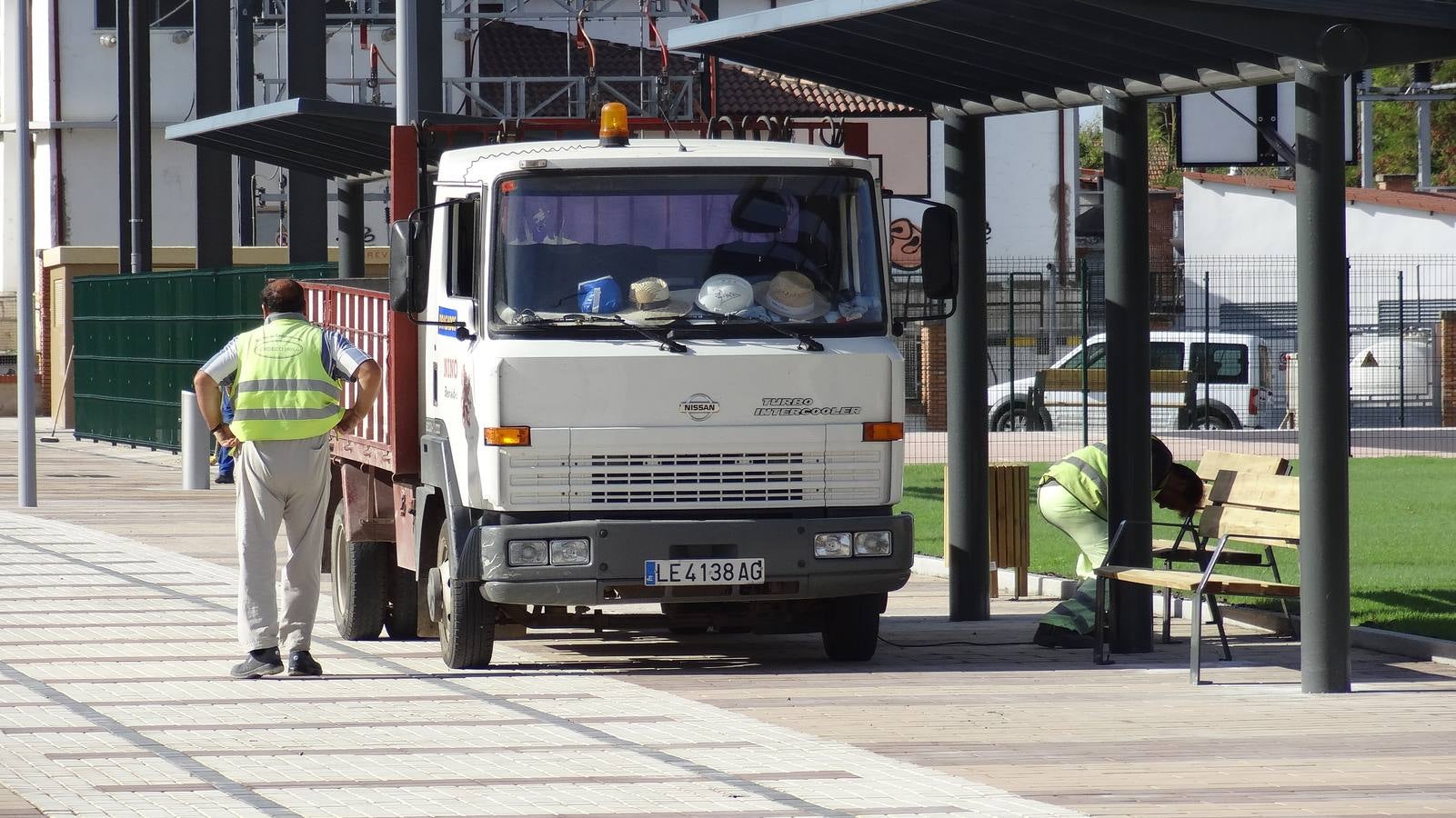 Nuevo paseo en el Pinar de Antequera contruido en los terrenos liberados del tren