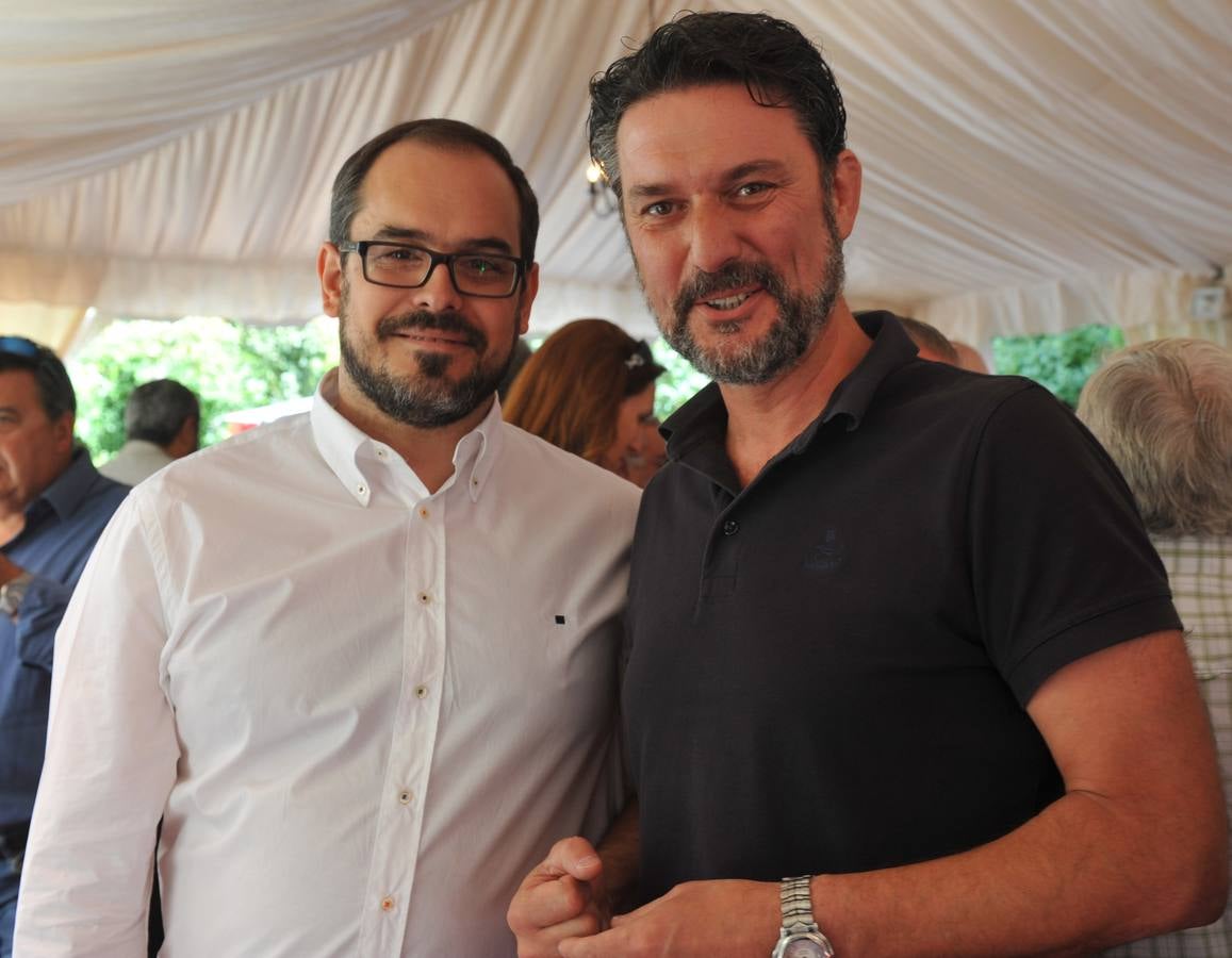 José Antonio Sebastián (Transitia) y José Luis Vázquez, alcalde de La Granja.