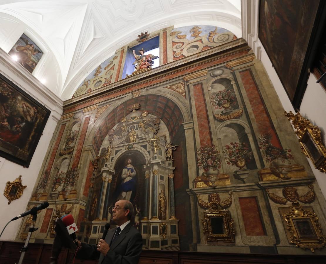 Presentación de la restauración del retablo de la Iglesia de San Miguel y San Julián de Valladolid
