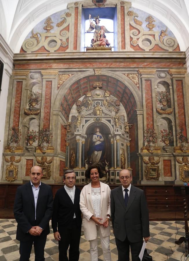 Presentación de la restauración del retablo de la Iglesia de San Miguel y San Julián de Valladolid