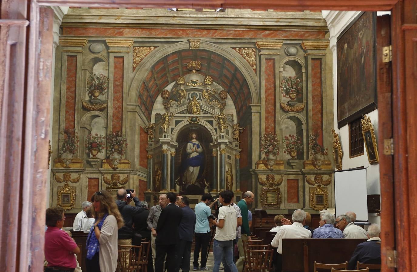 Presentación de la restauración del retablo de la Iglesia de San Miguel y San Julián de Valladolid