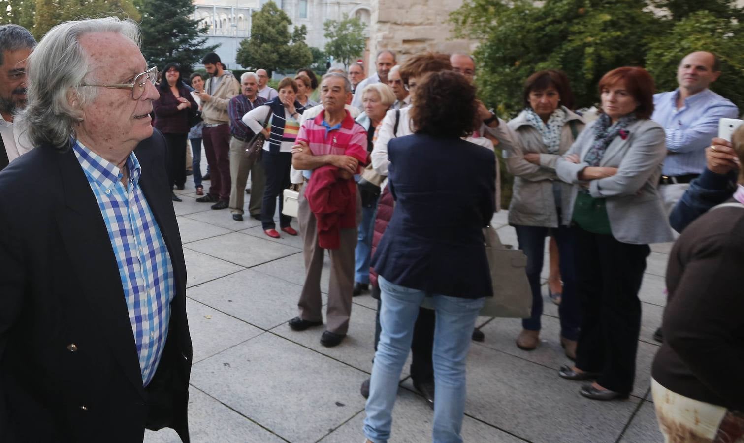 Alberto Vázquez-Figueroa en el Aula de Cultura de El Norte de Castilla