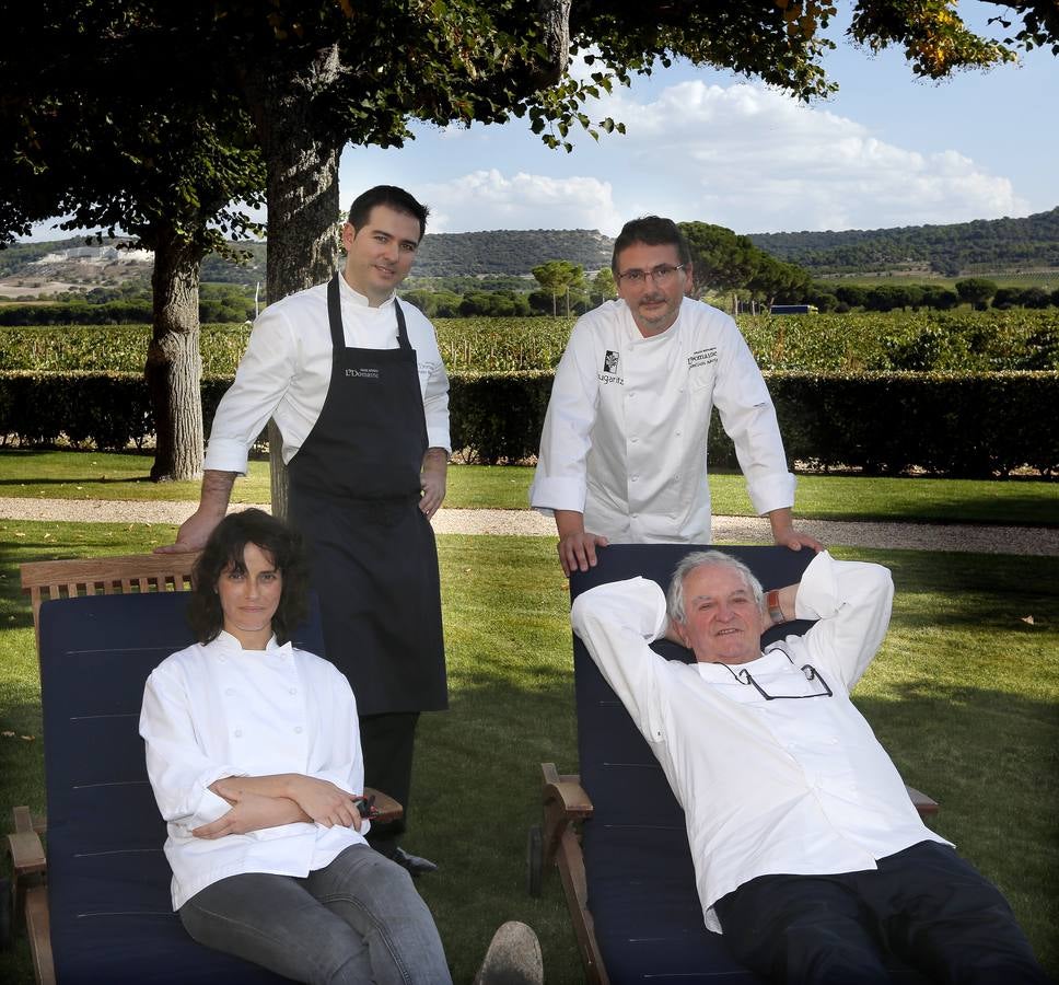 Pisada de uva en Abadía de Retuerta en Sardón de Duero (Valladolid)