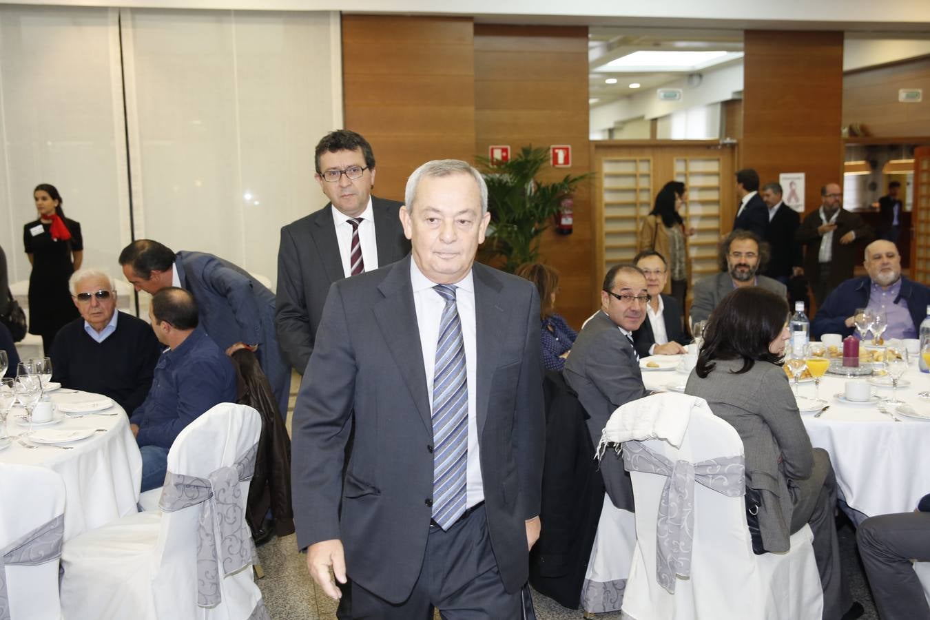 El exministro de Economía,  Carlos Solchaga en el Foro Económico de El Norte de Castilla en Salamanca