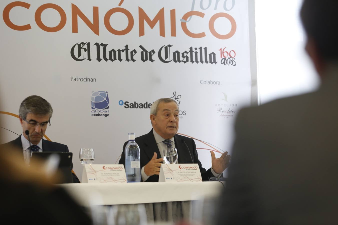 El exministro de Economía,  Carlos Solchaga en el Foro Económico de El Norte de Castilla en Salamanca