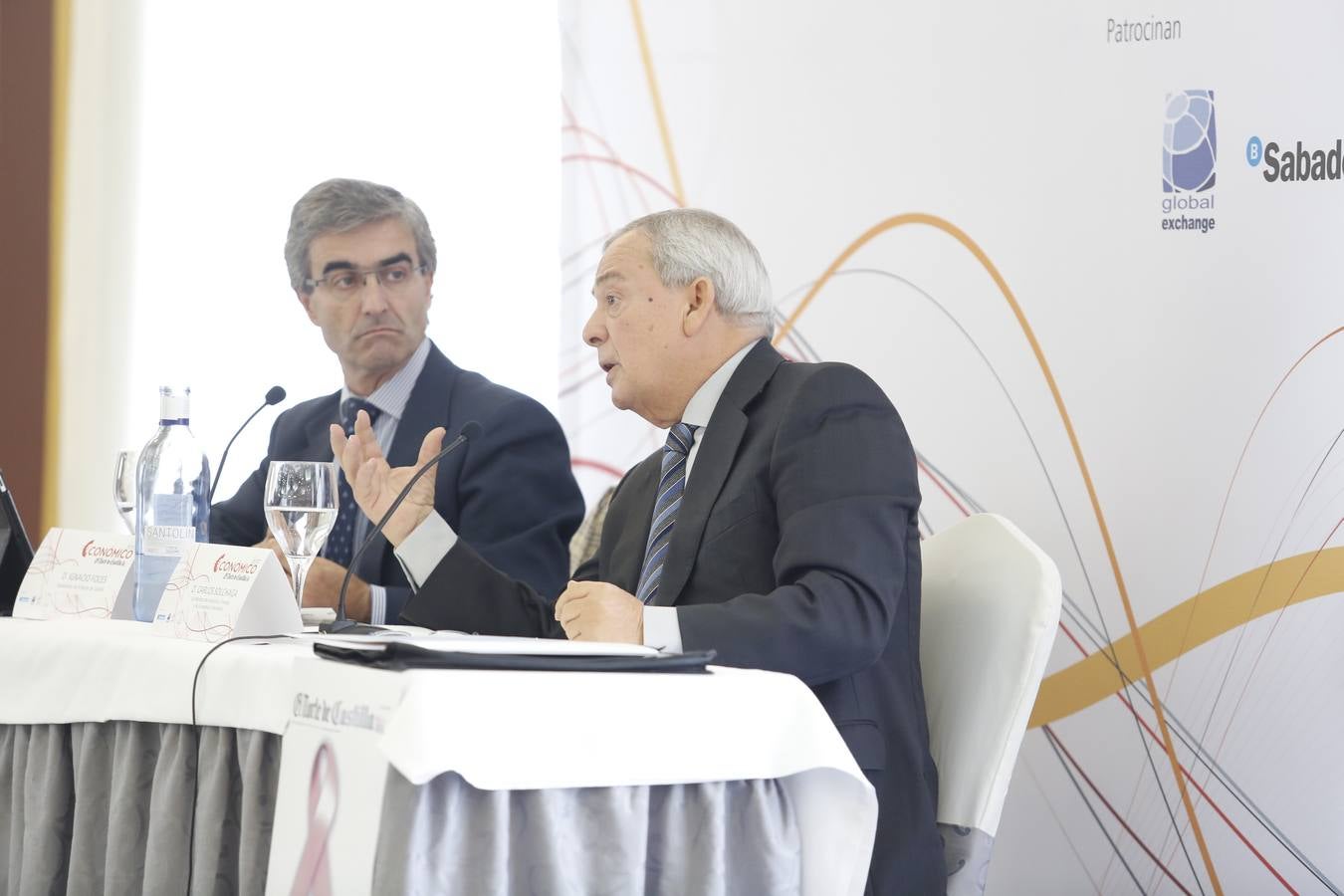 El exministro de Economía,  Carlos Solchaga en el Foro Económico de El Norte de Castilla en Salamanca
