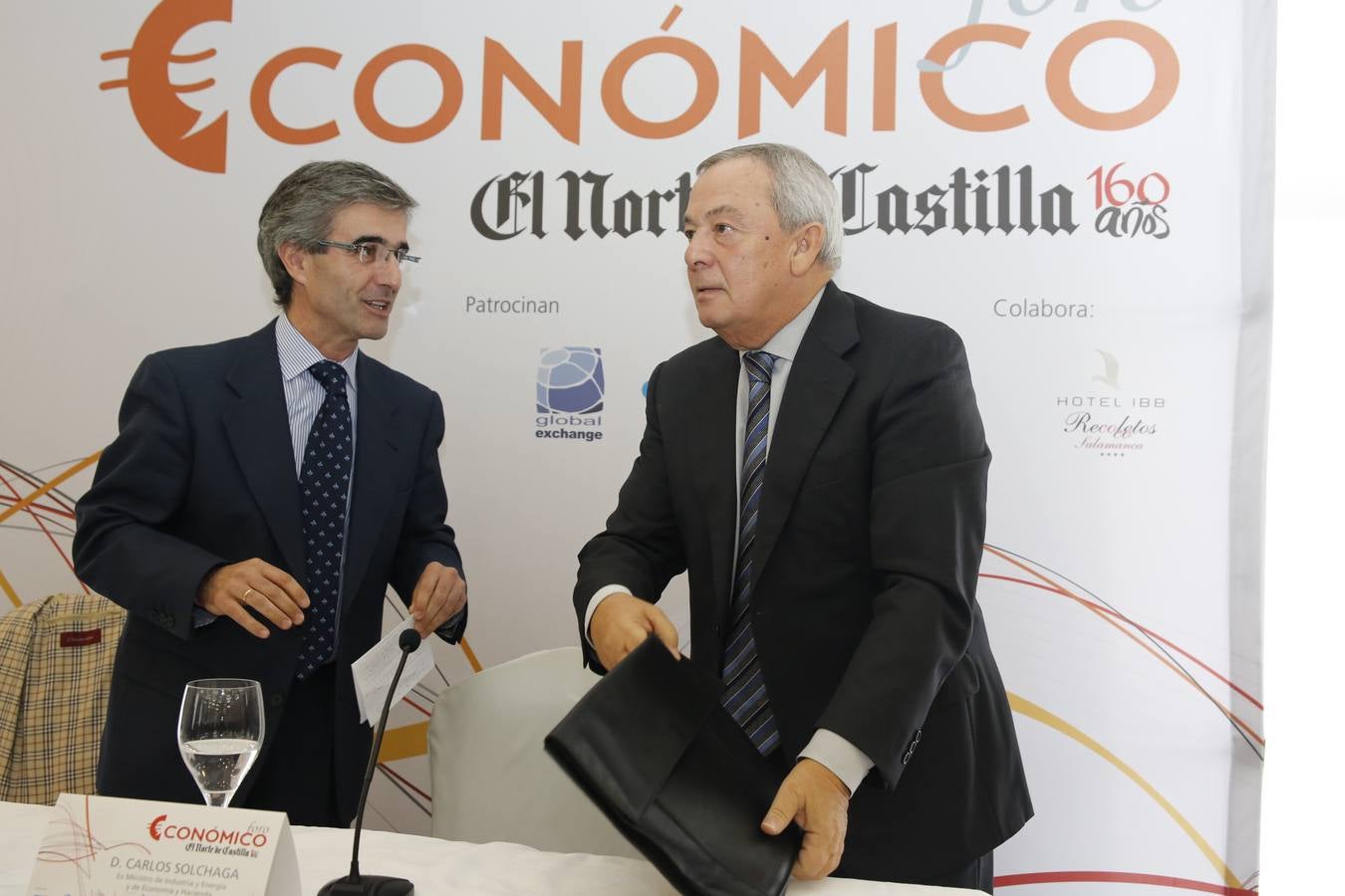 El exministro de Economía,  Carlos Solchaga en el Foro Económico de El Norte de Castilla en Salamanca