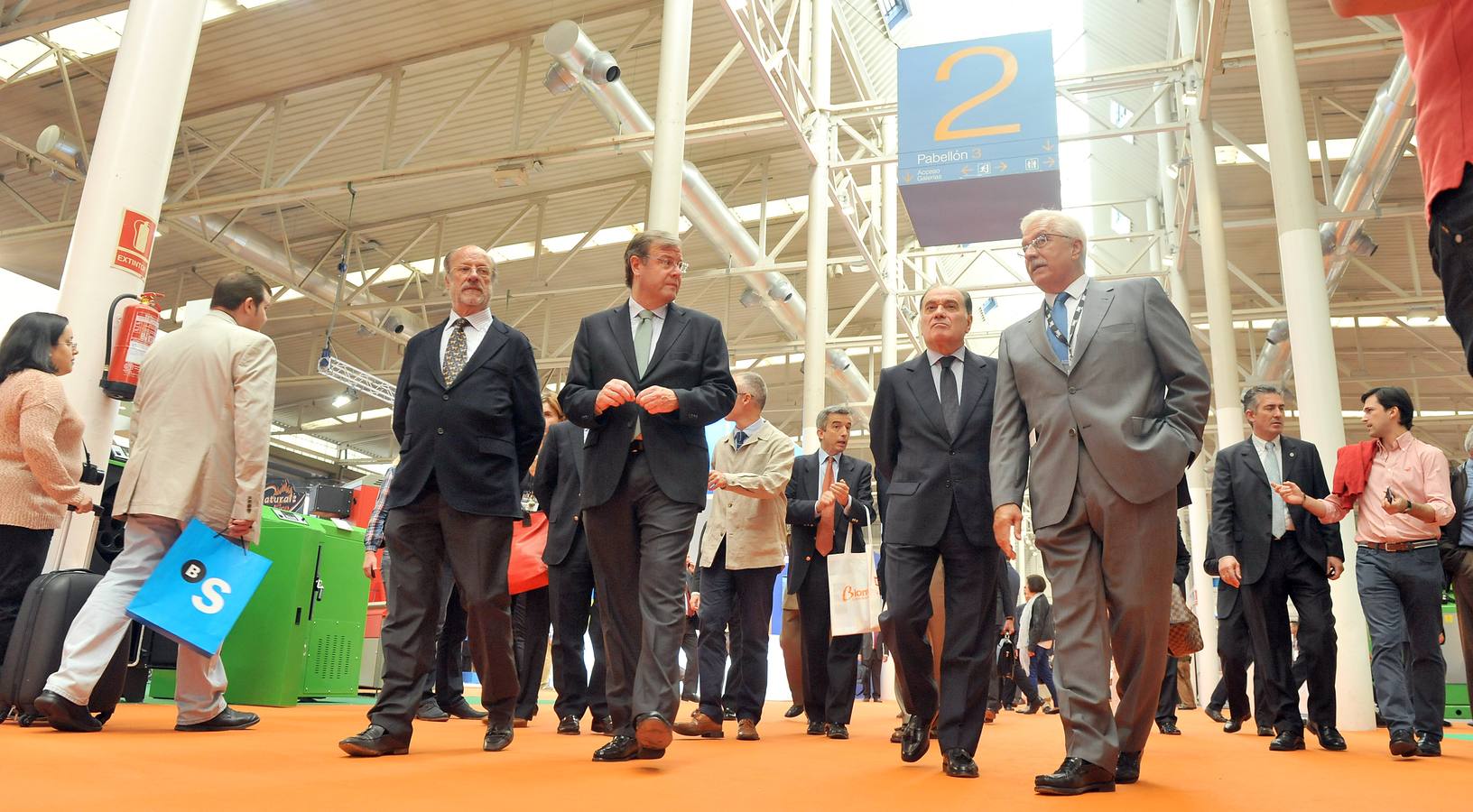 Inauguración de la feria Expobiomasa 2014 en Valladolid