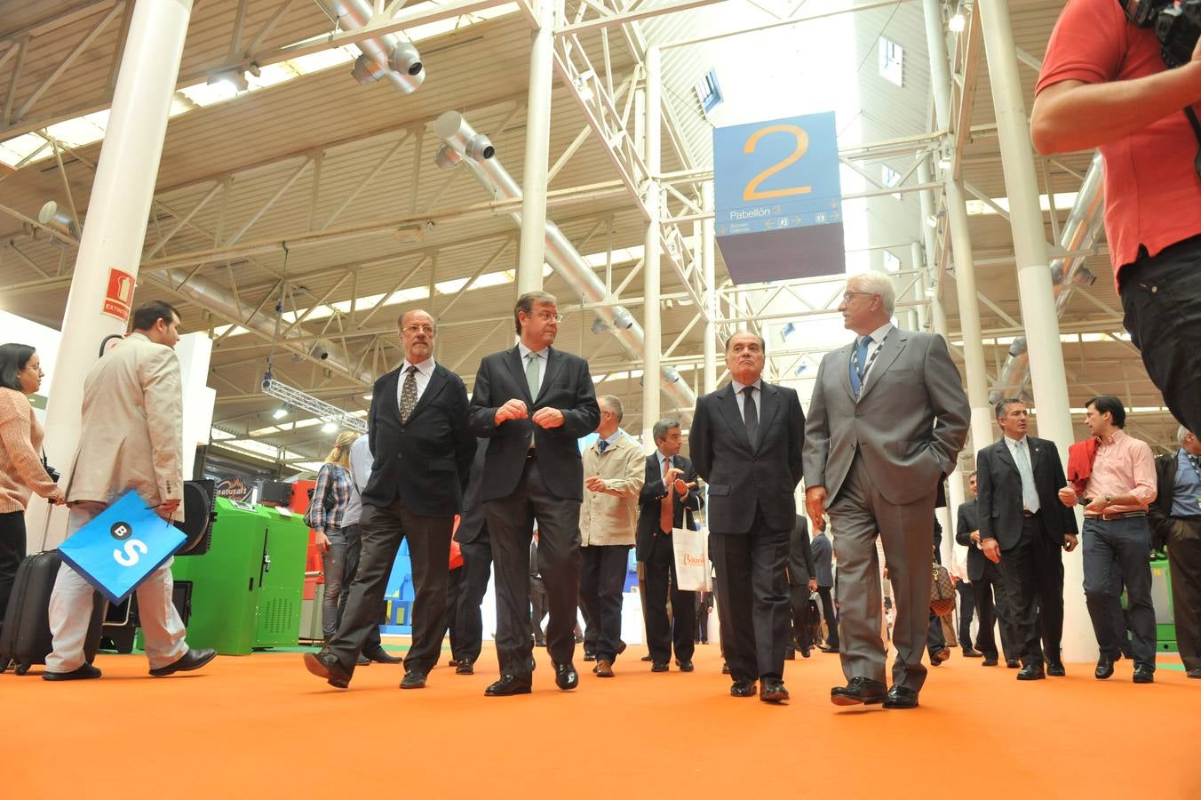 Inauguración de la feria Expobiomasa 2014 en Valladolid
