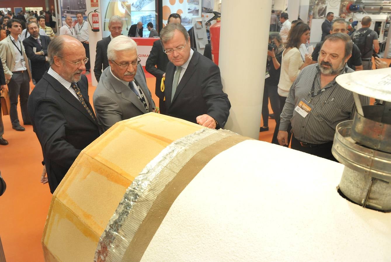 Inauguración de la feria Expobiomasa 2014 en Valladolid