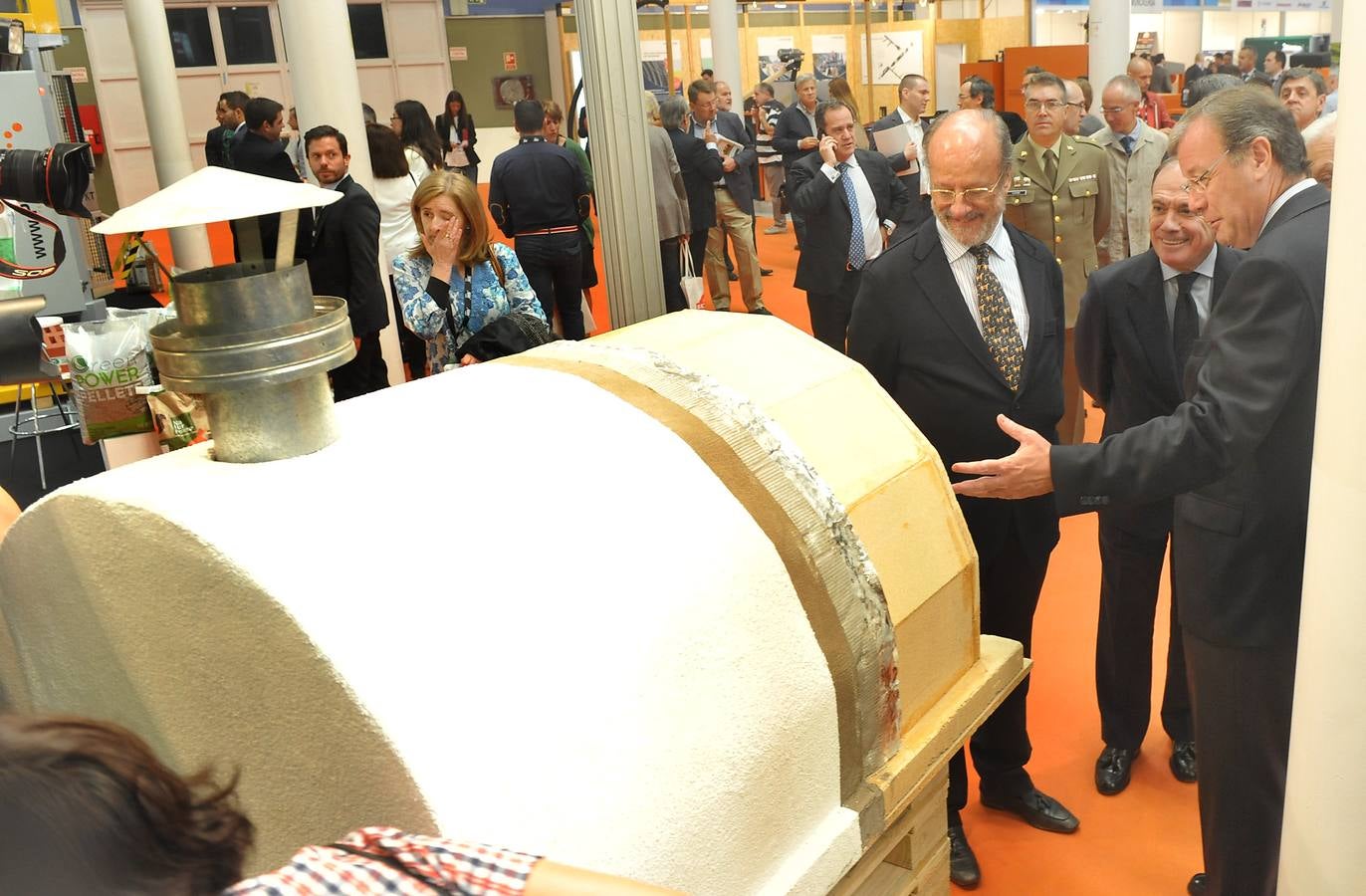 Inauguración de la feria Expobiomasa 2014 en Valladolid