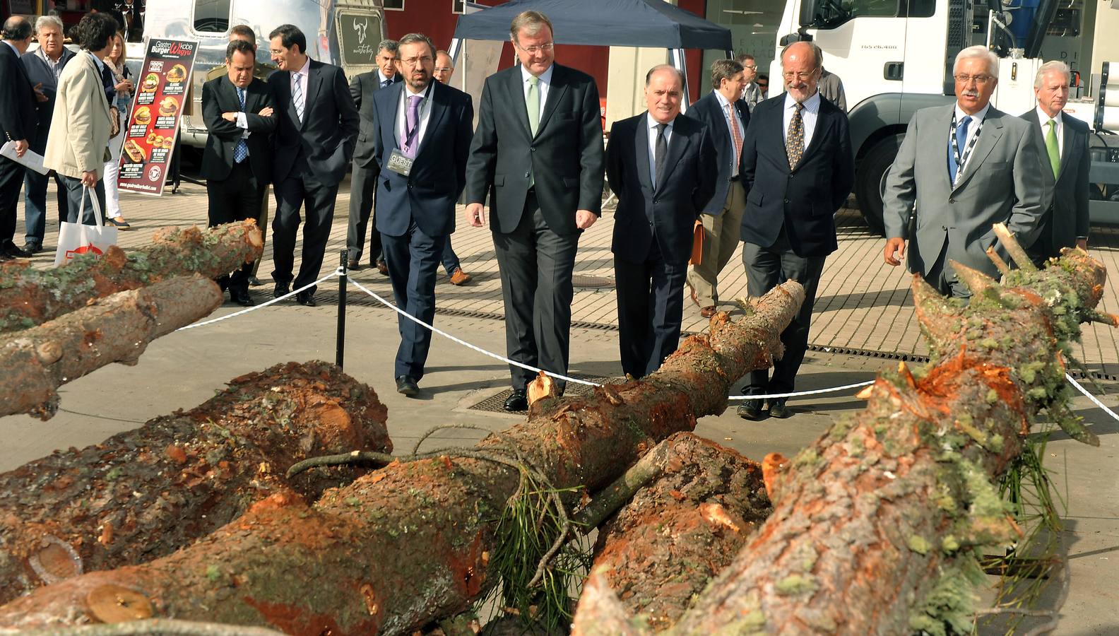 Inauguración de la feria Expobiomasa 2014 en Valladolid