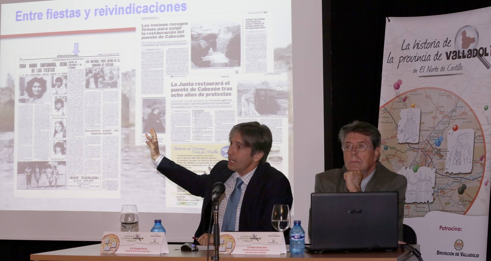 El catedrático Pedro Carasa en el ciclo &#039;La Historia de la Provincia de Valladolid&#039; celebrado en Cabezón de Pisuerga