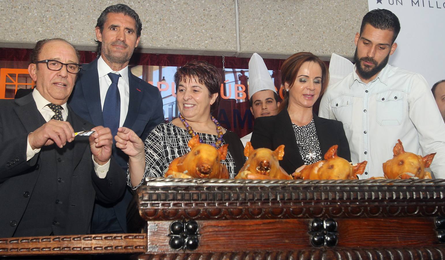 Acto de celebración del &#039;Cochinillo Un Millón&#039; en Segovia