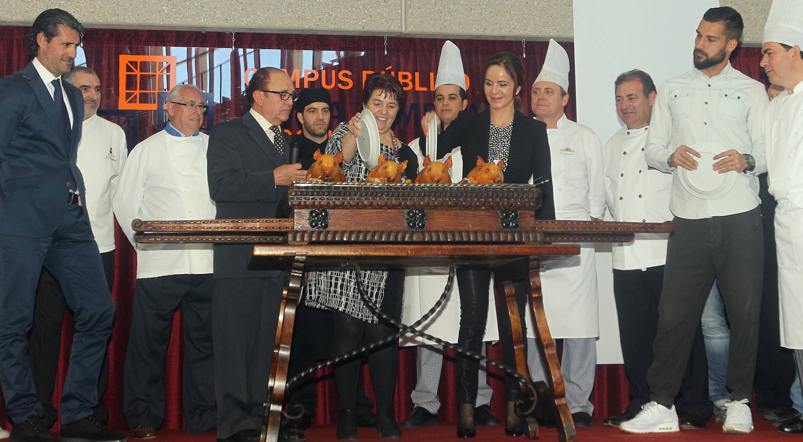 Acto de celebración del &#039;Cochinillo Un Millón&#039; en Segovia