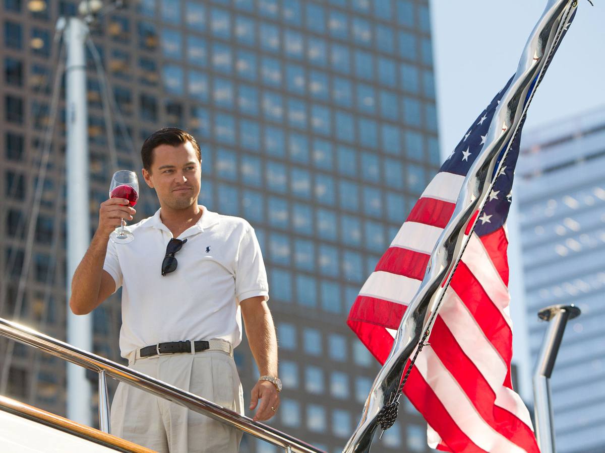 Leonardo DiCaprio, en 'El lobo de Wall Street'.