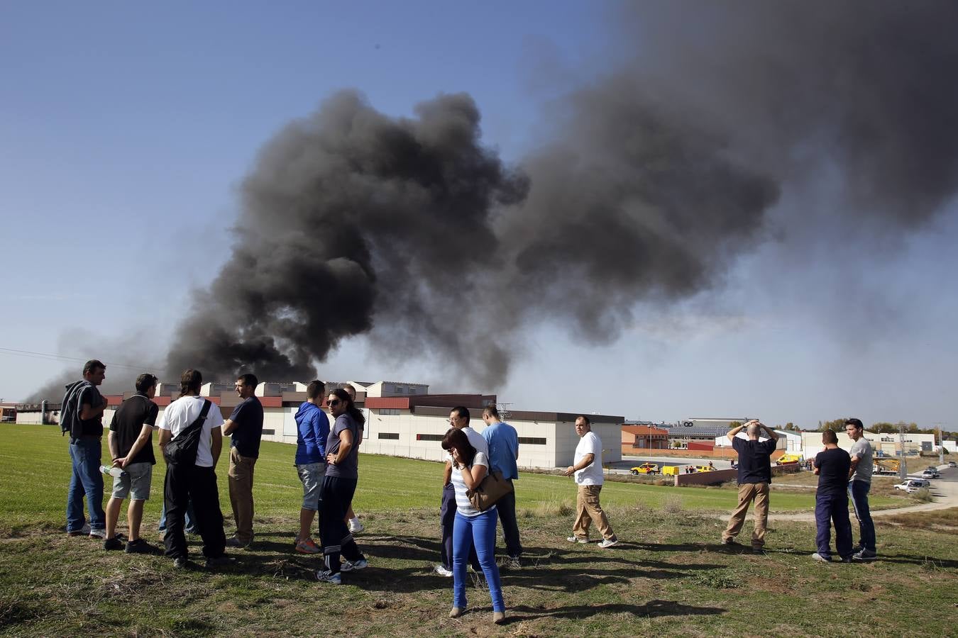 Incendio en la fábrica Composites Avanzados de Arévalo (Ávila)