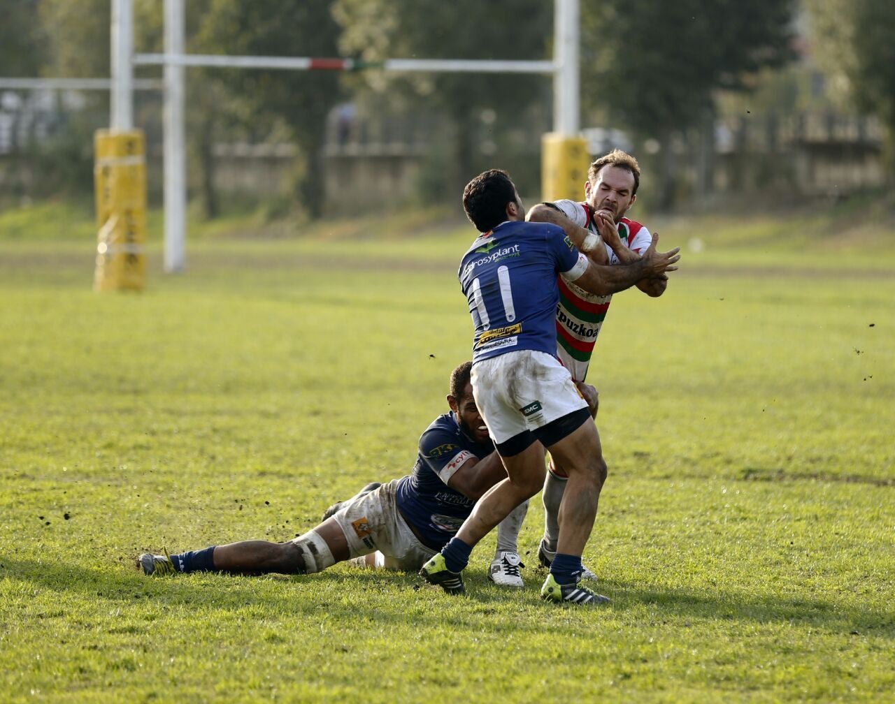 Partido de rugby entre el Hernani y el Quesos Entrepinares (21-29)