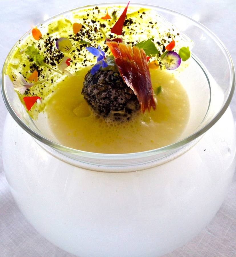 Roca de viera crunch con perfume de mar .... <strong>Participante.</strong> Alamar-hotel (Benalmádena, Málaga). <strong>Dónde probarlo:</strong> Ole con Ole (Plaza Mayor, 6).