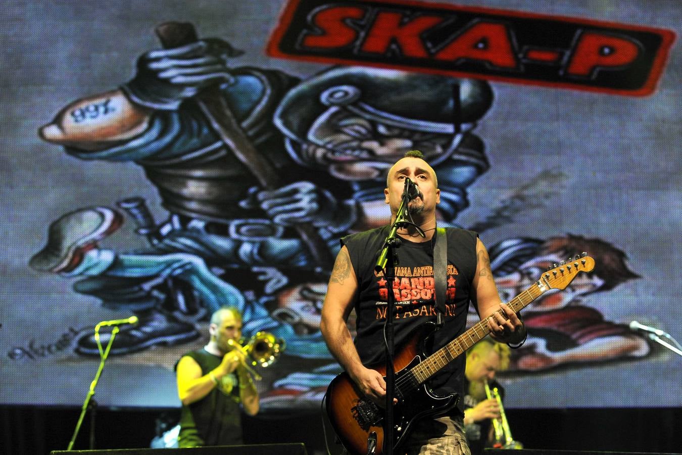 Concierto de Ska-p en el Festival Solidario de Aspaym en la Feria de Muestras de Valladolid