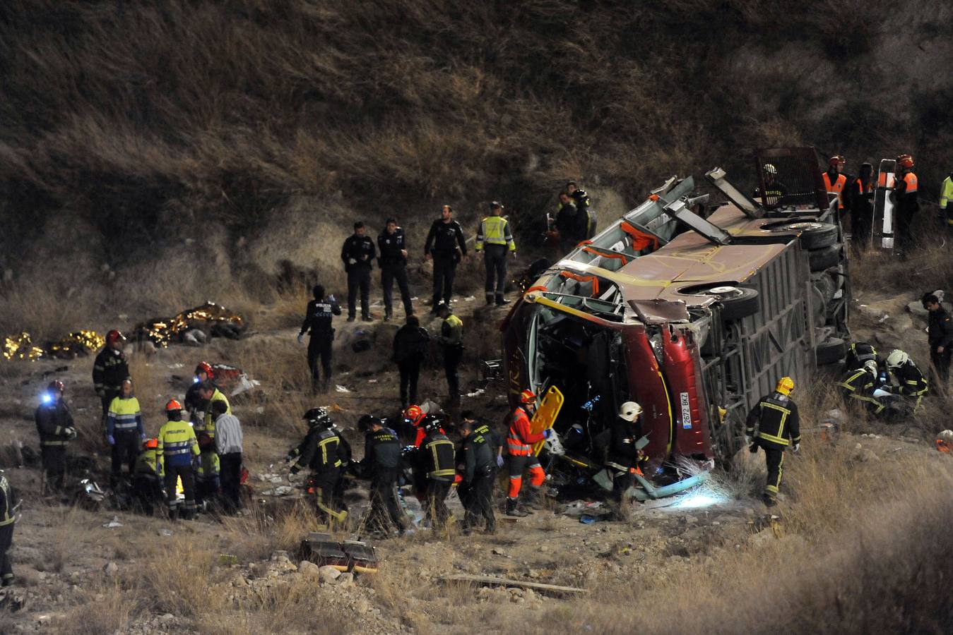 Trágico accidente de autobús en Cieza