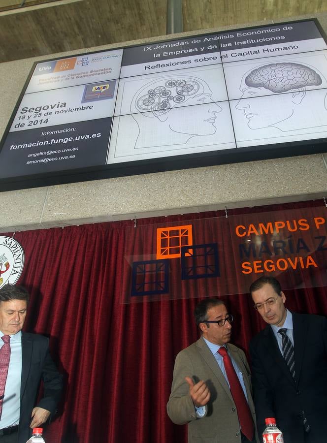 Inauguración de las IX Jornadas de Análisis Económico de la Empresa y las Instituciones en Segovia