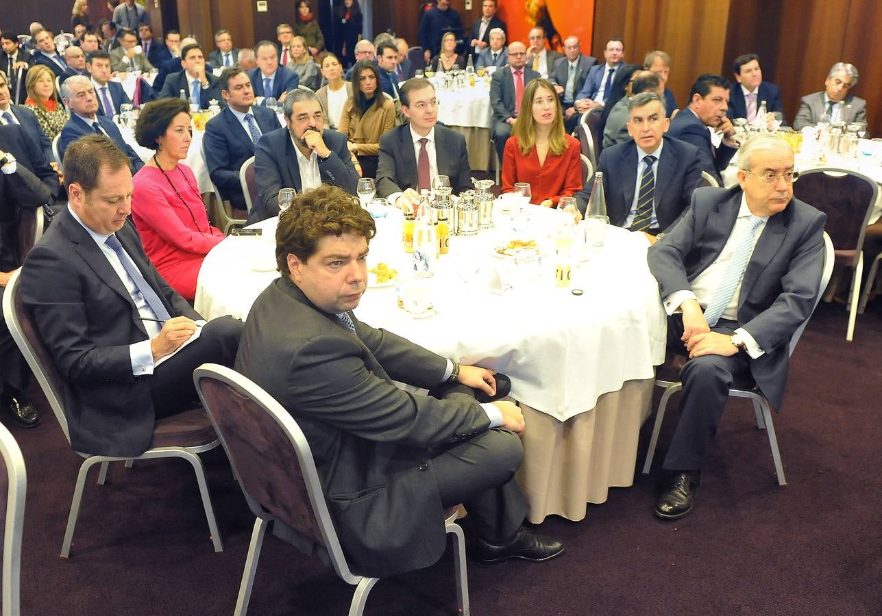 José Antonio Mayoral (secretario general de la Consejería de Economía y Empleo), Fernando Ponzán (director de Zona Castilla Este de Banco Sabadell), Mercedes Cantalapiedra (primera teniente de alcalde de Valladolid), Carlos Aganzo (director de El Norte de Castilla), Germán Barrios (presidente del CESde Castilla y León), Eva Lamalfa (directora de Comunicación de Gullón), Patricio Llorente (presidente de Collosa) y Jesús Encabo (presidente del Tribunal de Cuentas).