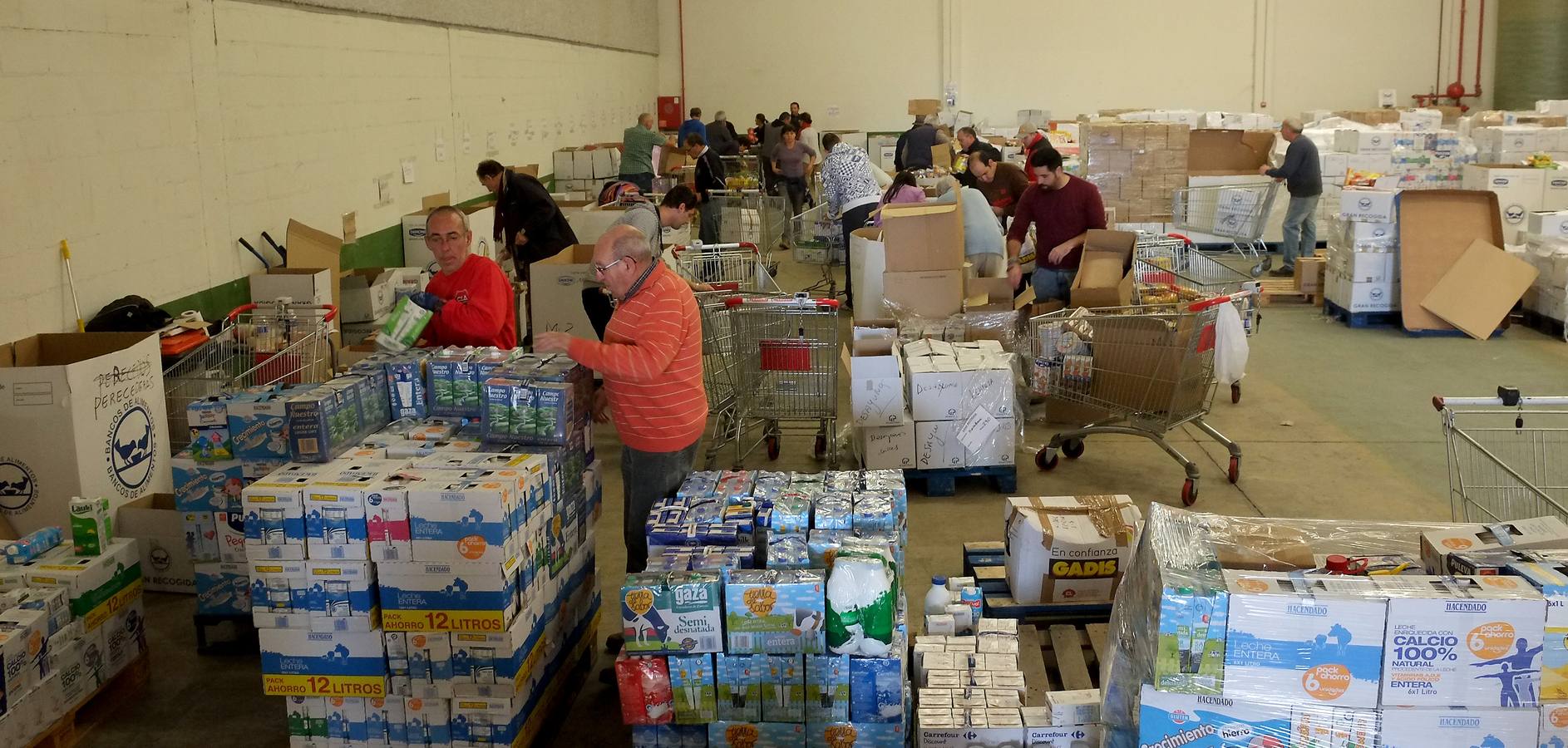 El Banco de Alimentos de Valladolid prepara el reparto de los 225.000 kilos recogidos en la macroperación kilo