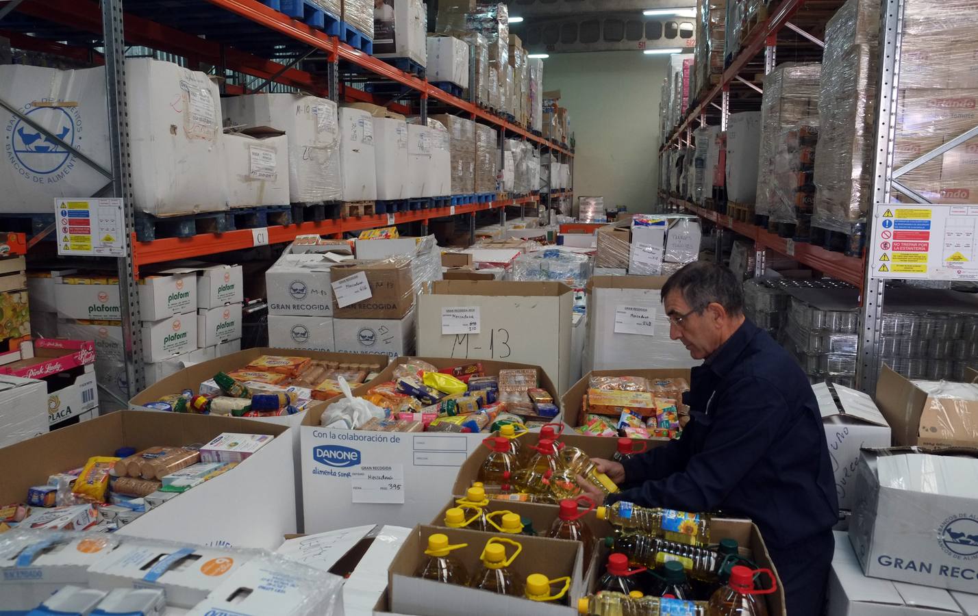 El Banco de Alimentos de Valladolid prepara el reparto de los 225.000 kilos recogidos en la macroperación kilo