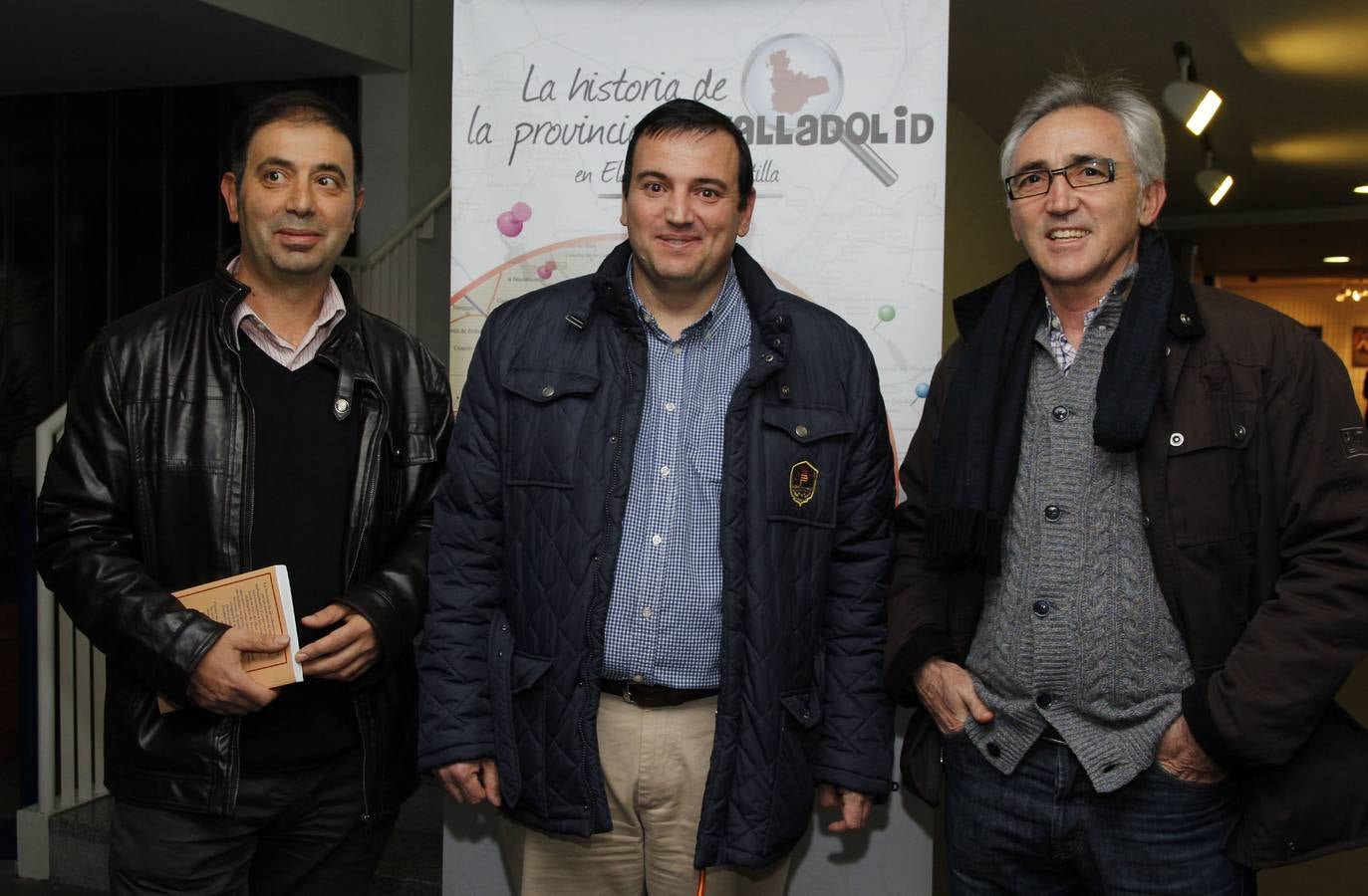 Fernando Marinero, técnico de Educación y Cultura del Ayuntamiento de Laguna; Alfredo Fadrique, concejal de Educación y Cultura, yJesús Manuel Hernández.