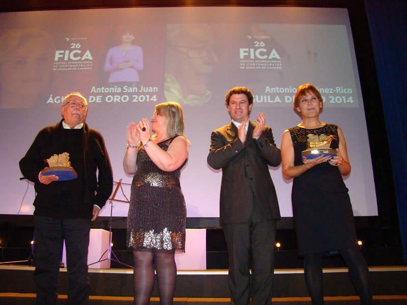Antonia San Juan y Antonio Giménez-Rico reciben el Águila de Oro en el Festival de Aguilar de Campoo (Palencia)