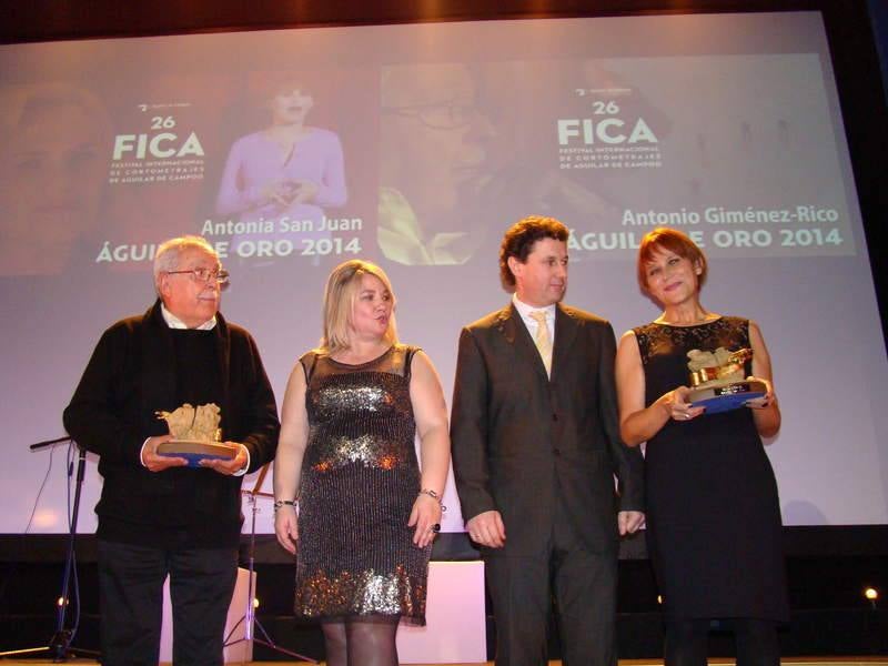 Antonia San Juan y Antonio Giménez-Rico reciben el Águila de Oro en el Festival de Aguilar de Campoo (Palencia)