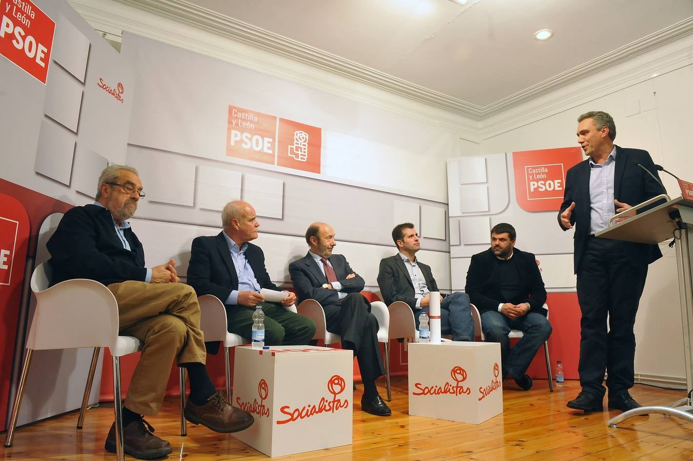 Rubalcaba asiste a un acto de la Agrupación Socialista de Portillo