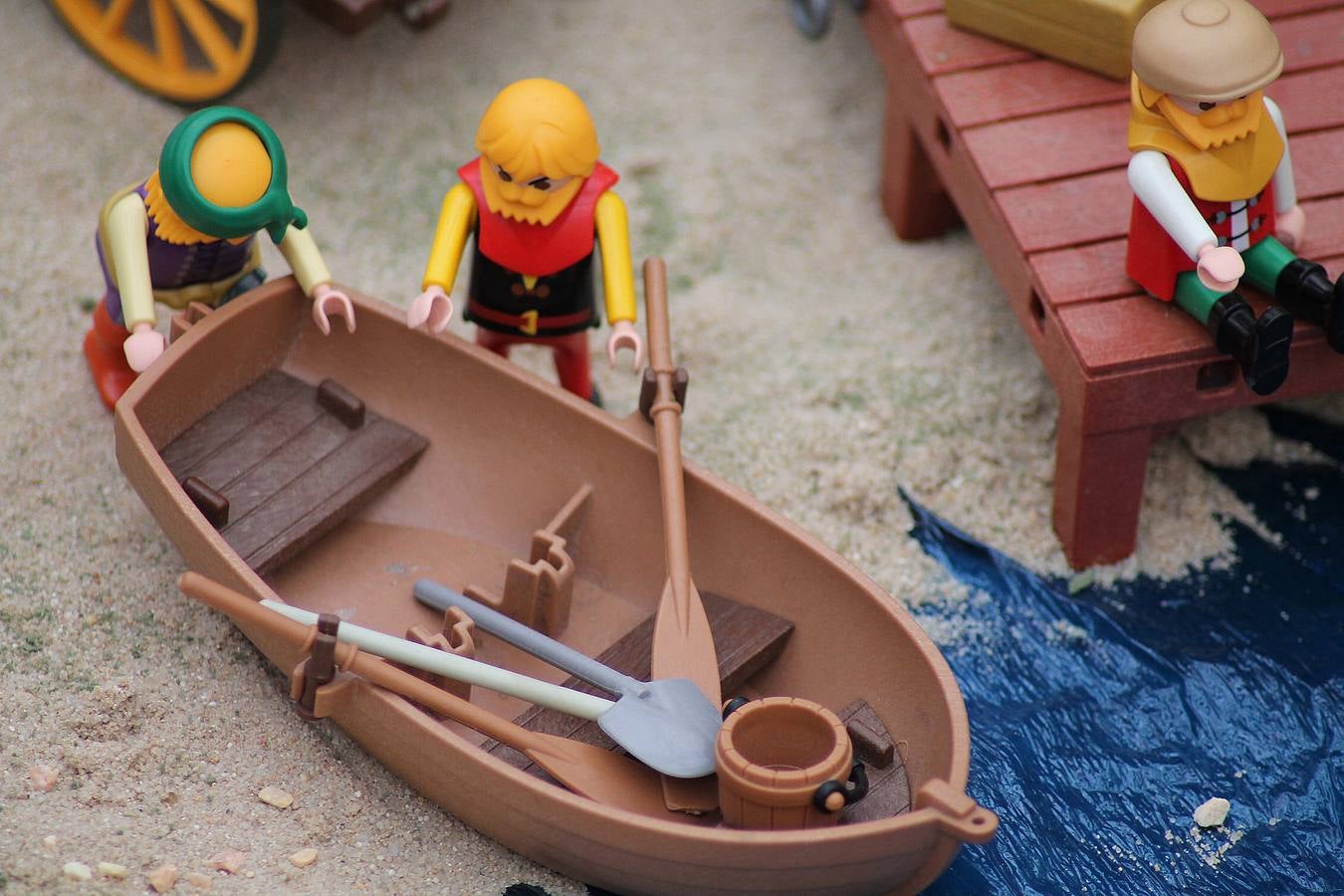Belén con muñecos de Playmobil en la Residencia Universitaria Fuenleal de Valladolid