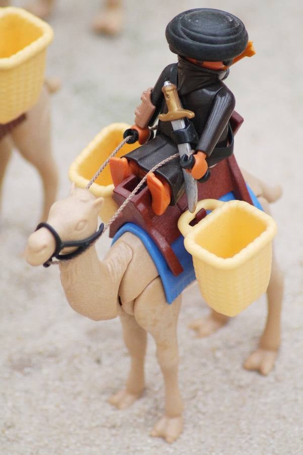 Belén con muñecos de Playmobil en la Residencia Universitaria Fuenleal de Valladolid