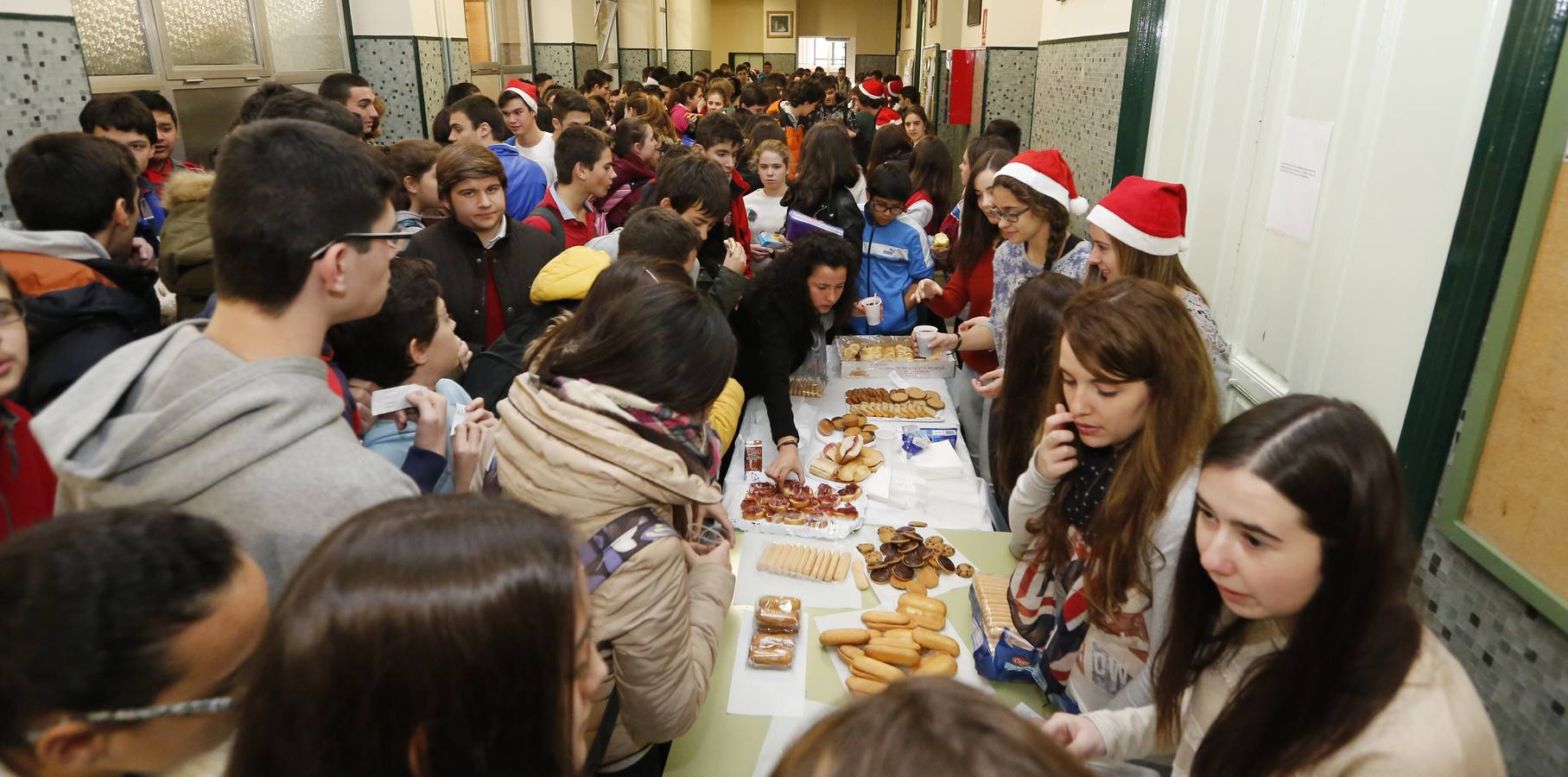 Desayuno solidario en el instituto Zorrilla de Valladolid