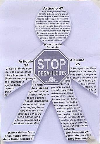 Stop Desahucios empapela los bancos de Valladolid