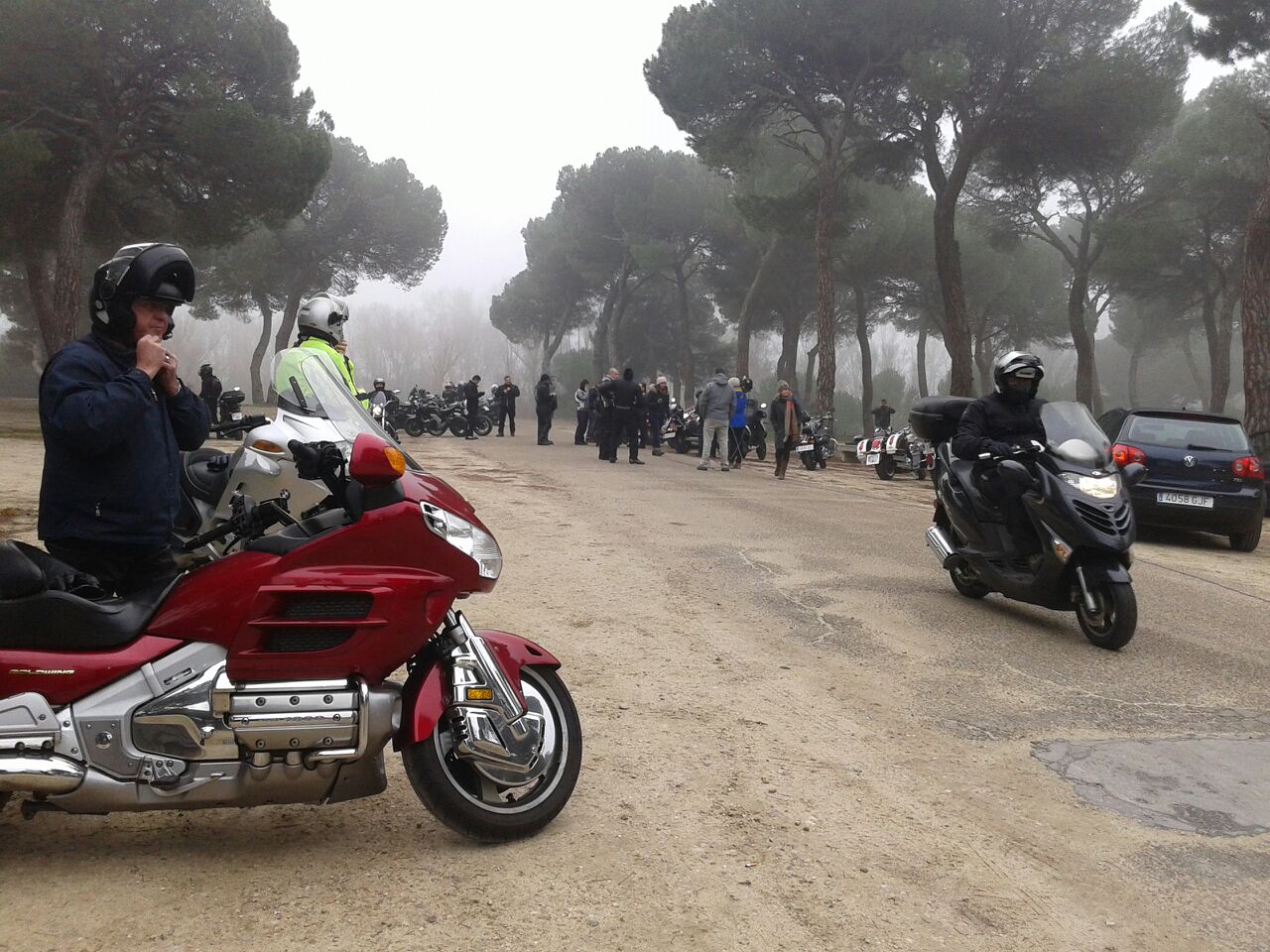 Ambiente motero en Valladolid sin Pingüinos