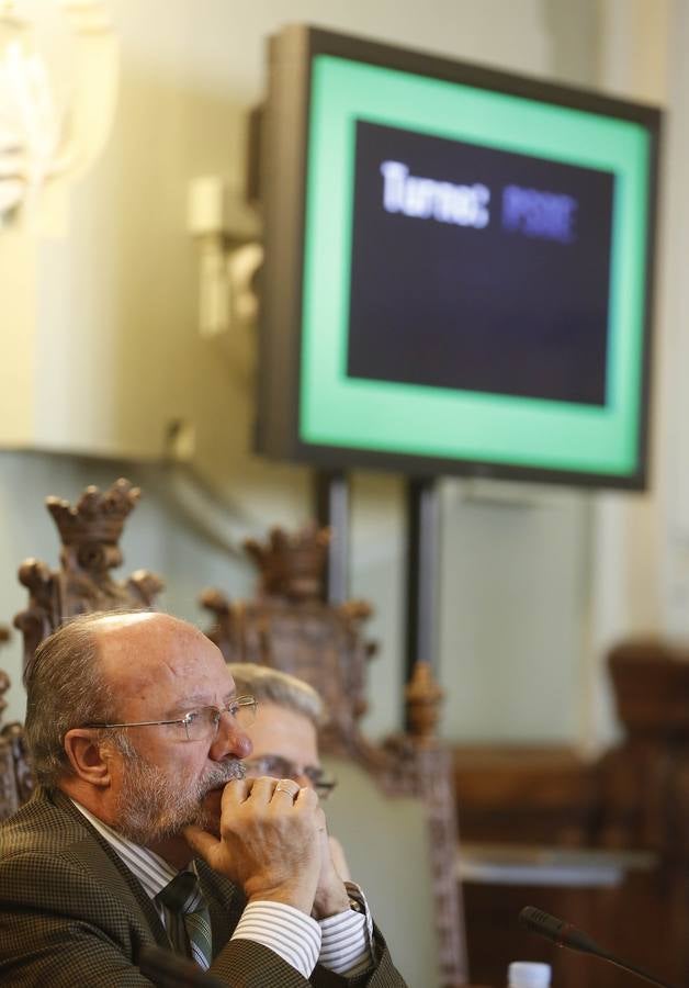 Pleno en el Ayuntamiento de Valladolid