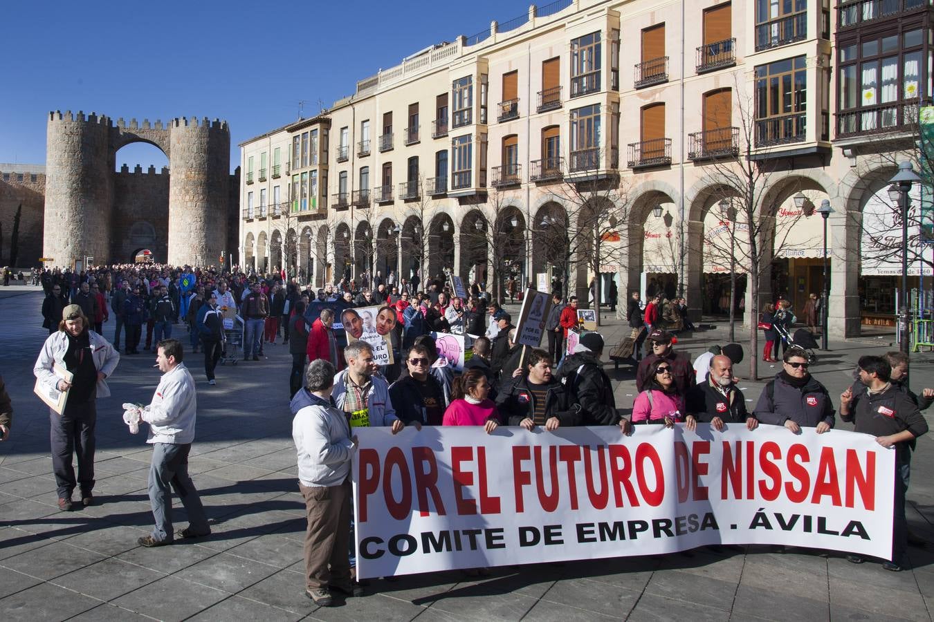 Huelga de los trabajadores de Nissan en Ávila