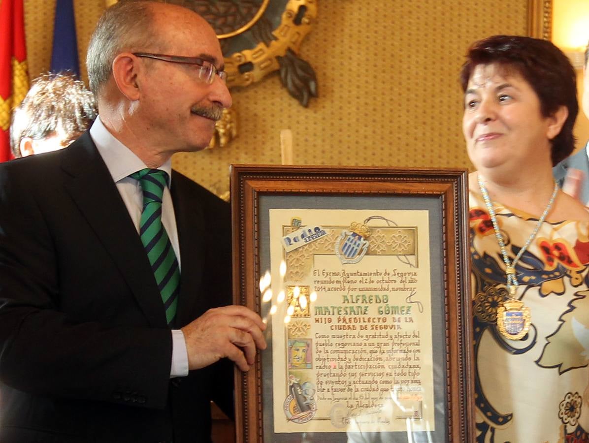 Alfredo Matesanz, Hijo Predilecto de Segovia