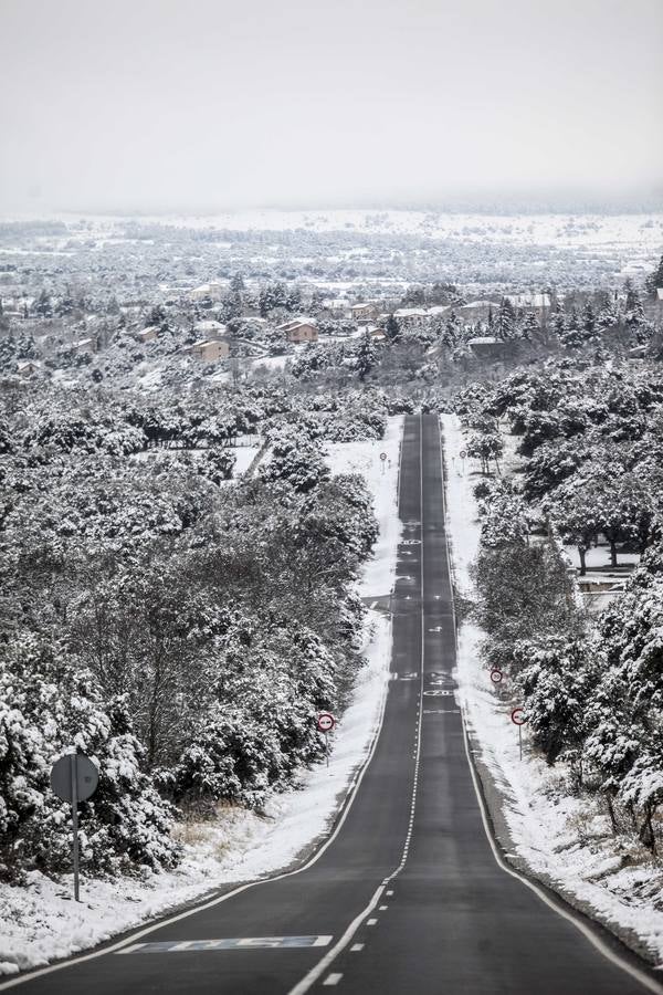 Nevada en la capital segoviana.