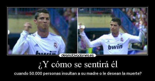 Uno de los jugadores que recibe más insultos, Cristiano Ronaldo.