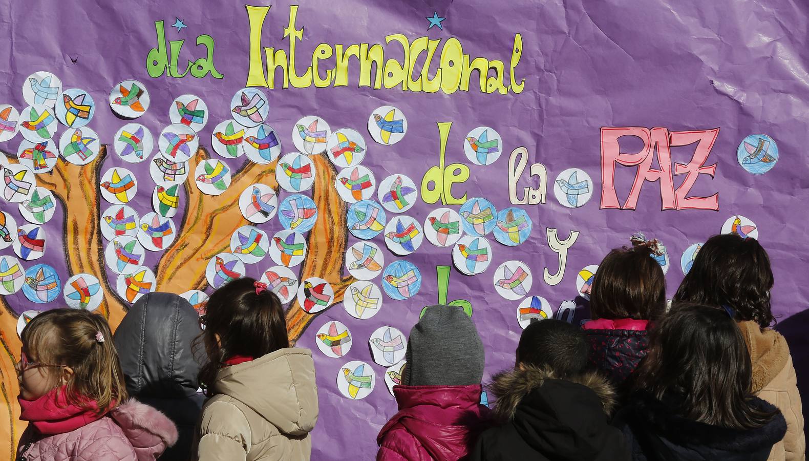 Día de la Paz en el colegio Ignacio Martín Baró.