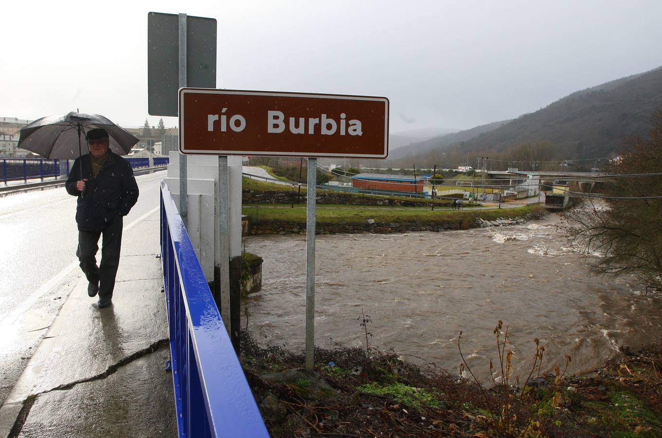 Temporal de viento y lluvia en El Bierzo